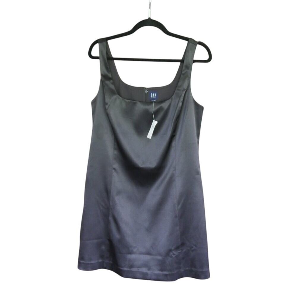 Black Satin Minidress